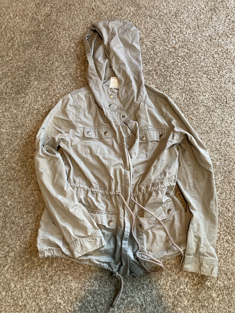 Light Gray Women's Hooded Jacket